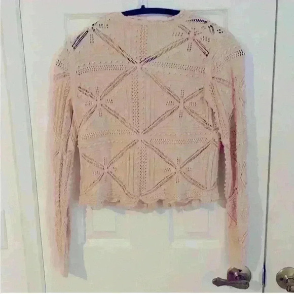 Rebecca Taylor crochet top and skirt set in pink cotton - Picture 3 of 12